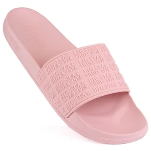 Klapki damskie basenowe plażowe różowe Big Star LL274A151 - Klapki i japonki damskie - miniaturka - grafika 1