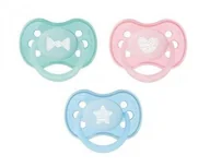Smoczki do butelek - Canpol babies Smoczek silikonowy okrągły 0-6m Pastels niebieski - miniaturka - grafika 1