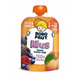 Bobo Frut - Mus jabłko owoce leśne 1 - 3 lata - Desery dla dzieci - miniaturka - grafika 1