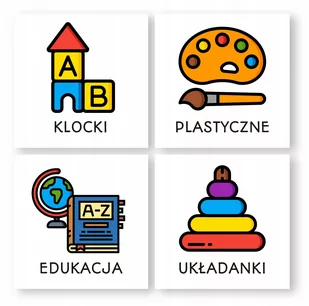 kolorowe etykiety zabawki na Ikea Trofast 36szt - Etykiety do drukarek - miniaturka - grafika 1