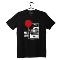 Odzież do sportów motorowych - Czarny T-shirt koszulka TOYOTA SUPRA MK3-XXL - miniaturka - grafika 1