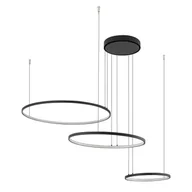 Lampy sufitowe - Circolo D125 lampa wisząca 3xLED/45W/4000K czarna 10867 - miniaturka - grafika 1