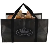 Akcesoria kominkowe - Torba na drewno kominkowe czarna rPET 20l - miniaturka - grafika 1