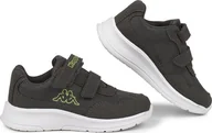 Buty dla dziewczynek - Kappa Buty dla dzieci Kappa Cracker II szaro-limonkowe 280009M 1633 22 - miniaturka - grafika 1