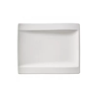 Villeroy & Boch Talerzyk na pieczywo VILLEROY&BOCH NewWave, biały, 18x15 cm - Talerze - miniaturka - grafika 1
