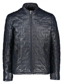 Kurtki męskie - Bugatti Skórzana kurtka w kolorze granatowym - miniaturka - grafika 1