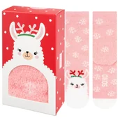 Ozdoby bożonarodzeniowe - Skarpetki damskie SOXO Lama -35–40 - miniaturka - grafika 1