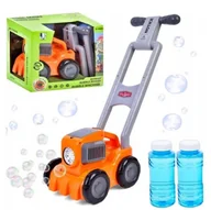 Bańki mydlane - Kosiarka do baniek mydlanych ze światłem na baterie + 2 Płyny P81578 - miniaturka - grafika 1