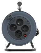 Przedłużacze i rozgałęźniki - HBF bębnowy H05VV-F 3 x 1 mm 15 m brązowy - miniaturka - grafika 1