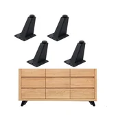 Zawiasy, okucia i inne akcesoria - Nóżki meblowe do sof, stołów, szafek, stolików kawowych, telewizorów i innych, 4 sztuki, 9,2 x 7,3 x 6,3 cm, solidne i trwałe - miniaturka - grafika 1