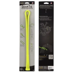 Nite Ize Organizer Nite Ize Zestaw linek Gear Tie Original 32 gumowy żółty neon 2 sztuki GT32-2PK-33 - Tuning komputera - akcesoria - miniaturka - grafika 4