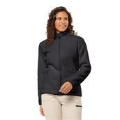 Kurtki damskie - Damski ciepły polar Jack Wolfskin HIGH CURL JACKET W black - XS - miniaturka - grafika 1