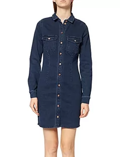 Noisy May Sukienka damska, Ciemnoniebieski denim/, XS - Sukienki - miniaturka - grafika 1