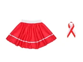 Dresy i komplety dla dziewczynek - ZESTAW NARODOWY CZERWONY 2el - miniaturka - grafika 1