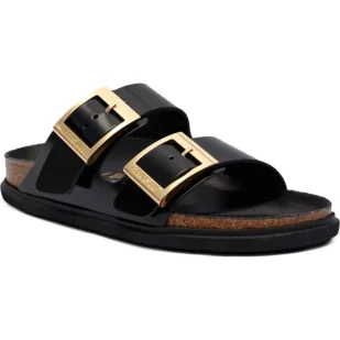 Birkenstock Skórzane klapki Arizona Droplet Buckle - Klapki i japonki damskie - miniaturka - grafika 1