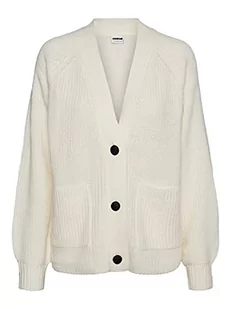 Noisy May Damski kardigan Nmtimmy L/S Knit Noos, Sugar Swizzle/, M - Swetry damskie - miniaturka - grafika 1