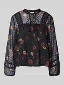 Bluzki damskie - Bluzka o kroju regular fit ze stójką model ‘TESSA’ - miniaturka - grafika 1