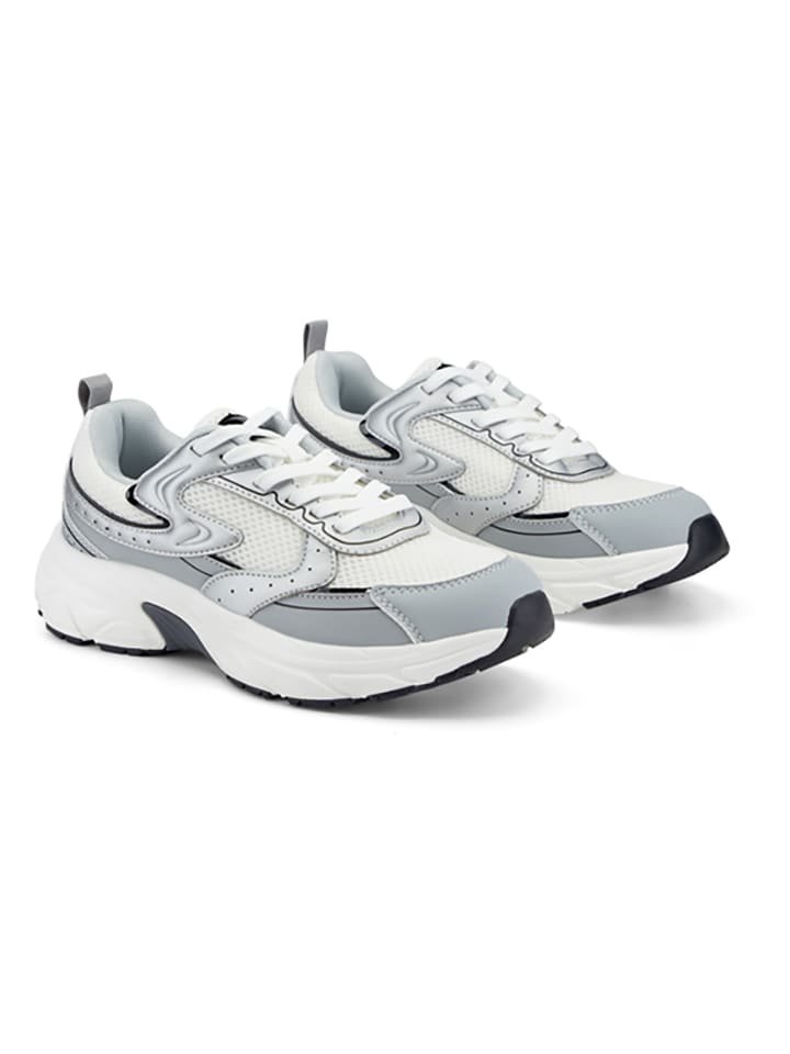Inselhauptstadt Sneakersy w kolorze szaro-białym