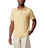 Koszulki męskie - Koszulka męska Columbia SUN RIDGE Polo-Light Camel L - miniaturka - grafika 1