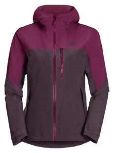 Jack Wolfskin Kurtka przeciwdeszczowa "Go Hike" w kolorze fioletowym - Kurtki i kamizelki sportowe damskie - miniaturka - grafika 1