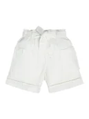 Spodenki damskie - Guess Szorty materiałowe J3GD03 WE8R0 Biały Relaxed Fit - miniaturka - grafika 1