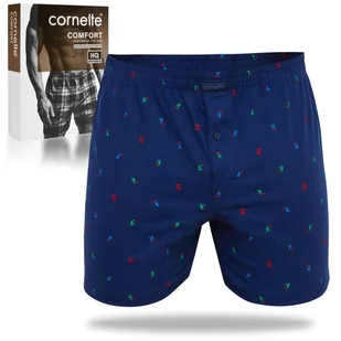 Cornette Bokserki Luźne Męskie Comfort Bawełniane 1 sztuka 002/314 Roz. L - Majtki męskie - miniaturka - grafika 1