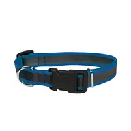 Obroże dla psów - Chaba Obroża odblaskowa kolor niebieski 10mm 30cm - miniaturka - grafika 1