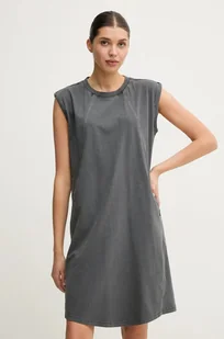 G-Star sukienka bawełniana kolor szary mini prosta D26081-C756 - Sukienki - miniaturka - grafika 1