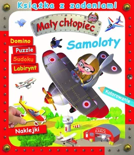 Olesiejuk Sp. z o.o. Mały chłopiec. Książka z zadaniami. Samoloty - Agathe Clair - Kolorowanki, wyklejanki - miniaturka - grafika 2