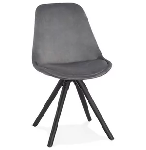 JONES krzesło tapicerowane k.szary nogi k. czarny - Krzesła - miniaturka - grafika 1
