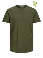 Koszulki męskie - Jack & Jones Koszulka "Basher" w kolorze khaki - miniaturka - grafika 1