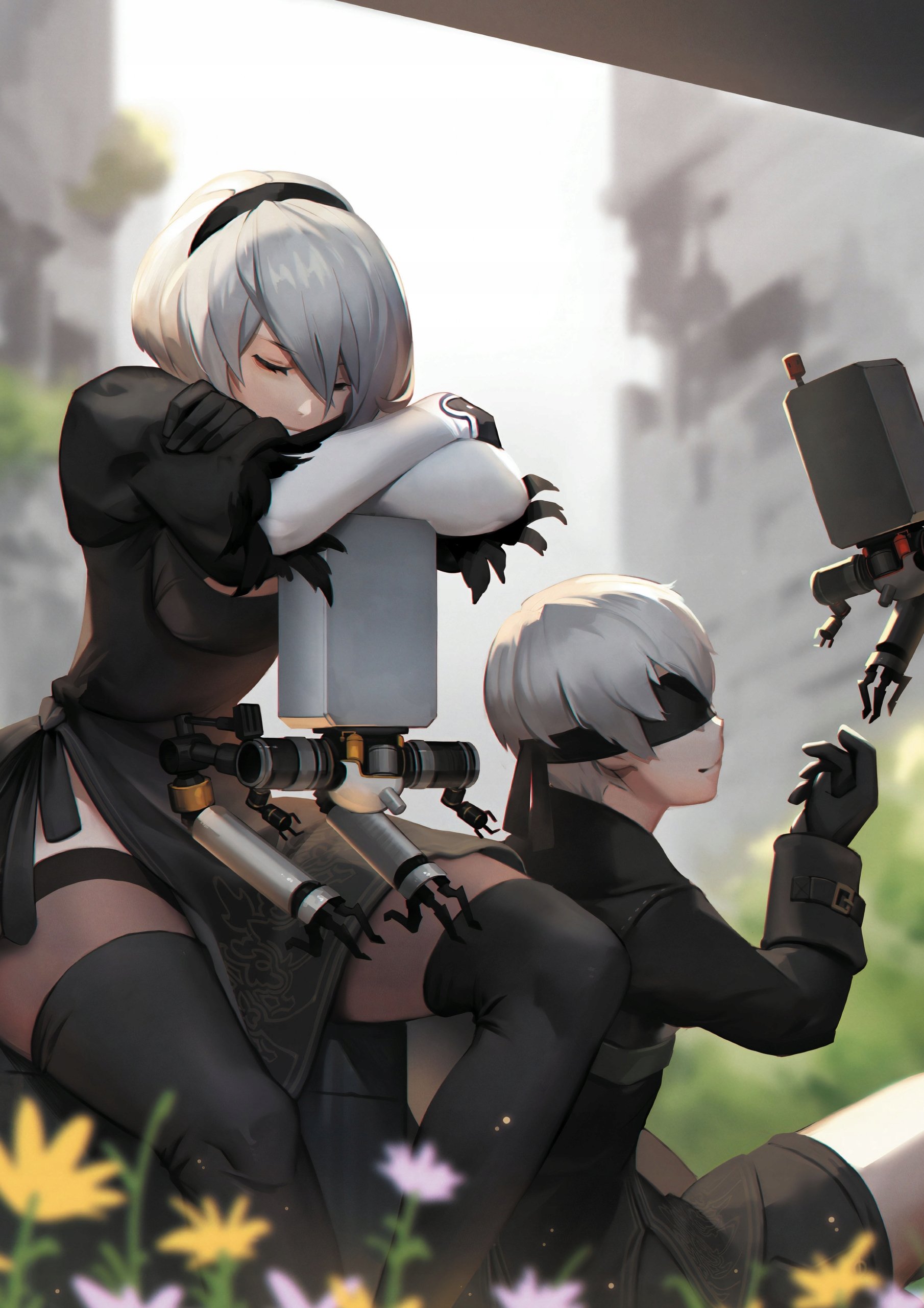 Plakat A1 Nier: Automata Anime Gra 2B