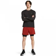 Spodnie sportowe męskie - Męskie spodenki do biegania Under Armour UA Launch 5\'\' 2-in-1 Short - czerwone - UNDER ARMOUR - miniaturka - grafika 1