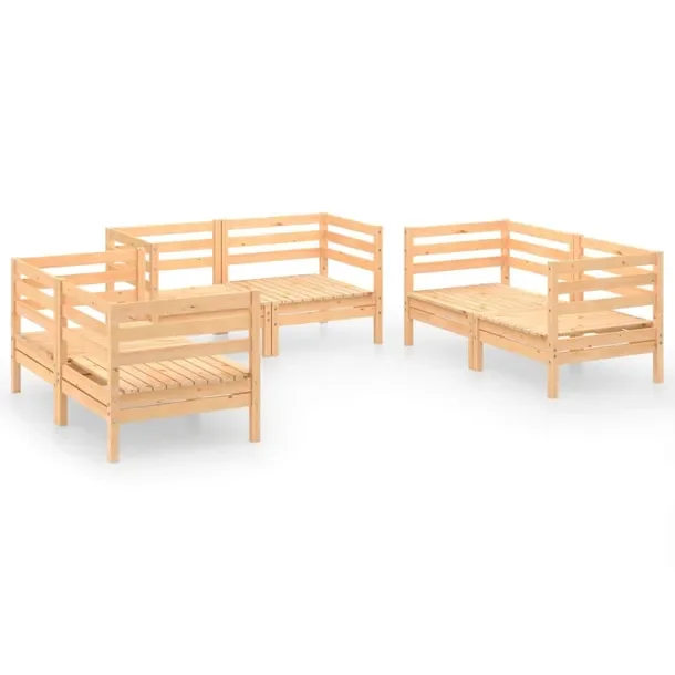 Ogród Relax Zestaw Wypoczynkowy z Litego Drewna Sosnowego 63,5 x 63,5 x 62
