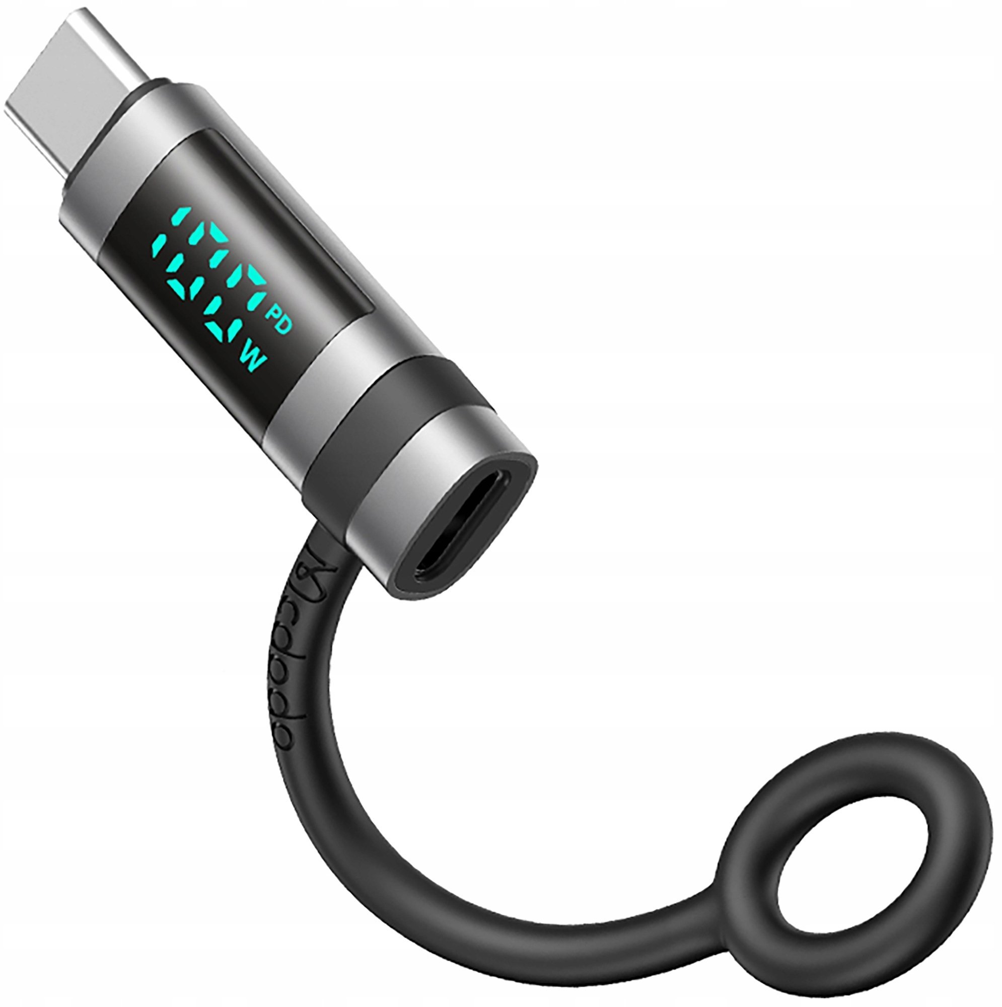 Adapter USB Mcdodo MCDODO ADAPTER PRZEJŚCIÓWKA USB-C USB TYP C SZYBKIE ŁADOWANIE 240W MIERNIK