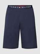 Spodnie sportowe męskie - Szorty z dzianiny dresowej z elastycznym pasem z logo model ‘JERSEY SHORT’ - miniaturka - grafika 1