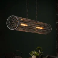 Lampy sufitowe - ZIJLSTRA Lampa wisząca Nachtigall, możliwość ściemniania, aluminiowy / szary / cynkowy, salon / jadalnia, metal, industrialny - miniaturka - grafika 1
