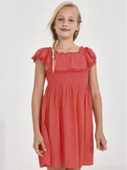 Sukienki i spódniczki dla dziewczynek - Mayoral Sukienka letnia 6924 Koralowy - miniaturka - grafika 1