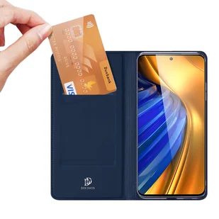 Dux Ducis Skin Pro kabura etui pokrowiec z klapką Xiaomi Poco F4 5G niebieski - Etui i futerały do telefonów - miniaturka - grafika 2