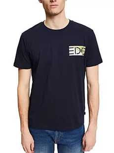 edc by ESPRIT Męski T-shirt, 400/granatowy., S - Koszulki męskie - miniaturka - grafika 1