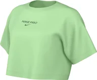 Koszulki i topy damskie - Nike Top damski Dri-Fit Pro krótki rękaw CRP Tee Vapor Green, FV4298-376, M - miniaturka - grafika 1