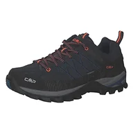Buty trekkingowe męskie - CMP Męskie buty trekkingowe Rigel Low Wp, Niebieski Flash Pomarańczowy, 10 UK - miniaturka - grafika 1