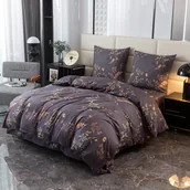 Pościel - Pościel Bawełniana 140X200 Złote Kwiaty - miniaturka - grafika 1