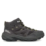 Buty trekkingowe męskie - Trekkingi Jack Wolfskin Vojo Tour Texapore Mid A62072 Beżowy - miniaturka - grafika 1