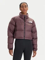Kurtki damskie - The North Face Kurtka puchowa Nuptse NF0A5GGE Fioletowy Regular Fit - miniaturka - grafika 1