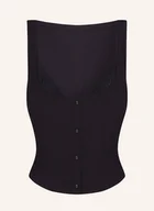 Koszulki i topy damskie - Skims Top Rekreacyjny Soft Lounge Lace schwarz - miniaturka - grafika 1