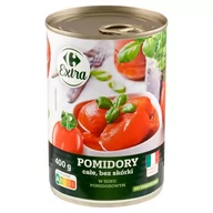 Majonezy i dressingi - Carrefour Extra Pomidory całe bez skórki w soku pomidorowym 400 g - miniaturka - grafika 1