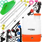 Opryskiwacze - Opryskiwacz Akumulatorowy Elektryczny 16L Plecakowy Zestaw 5 Dysz Lanca - miniaturka - grafika 1