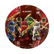 Urodziny dziecka - PROCOS DISNEY Talerzyki urodzinowe Lego Ninjago - 23 cm - 8 szt. 92239 - miniaturka - grafika 1