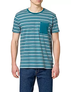 Koszulki męskie - ESPRIT T-shirt męski, 452/Petrol Blue 3, XL - grafika 1